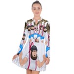 E8epcq3x0achi-l Long Sleeve Panel Dress