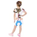 Kids  Short Sleeve Velvet Dress 