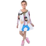 E8epcq3x0achi-l Kids  Long Sleeve Velvet Dress