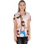 E8epcq3x0achi-l Women s V-Neck Scrub Top