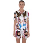 E8epcq3x0achi-l Satin Short Sleeve Pajamas Set