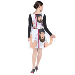 Plunge Pinafore Dress 