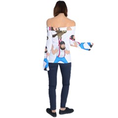 Off Shoulder Long Sleeve Top 