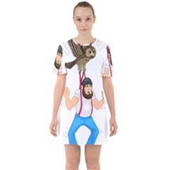 Sixties Short Sleeve Mini Dress 