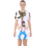 E8epcq3x0achi-l Sixties Short Sleeve Mini Dress
