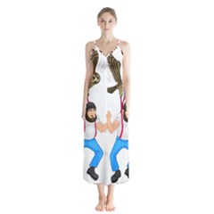 Button Up Chiffon Maxi Dress 