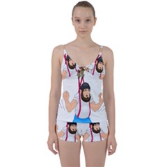 Tie Front Two Piece Tankini 