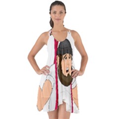 Show Some Back Chiffon Dress 