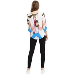 Chiffon Quarter Sleeve Blouse 