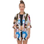 E8epcq3x0achi-l Open Front Chiffon Kimono