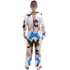 Men s Long Sleeve Satin Pajamas Set 