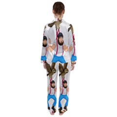 Women s Long Sleeve Satin Pajamas Set 