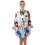 E8epcq3x0achi-l Long Sleeve Satin Kimono