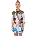 E8epcq3x0achi-l Half Sleeve Chiffon Kimono