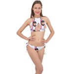 E8epcq3x0achi-l Cross Front Halter Bikini Set