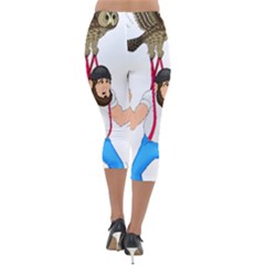 Lightweight Velour Capri Leggings  