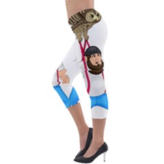 Lightweight Velour Capri Leggings  