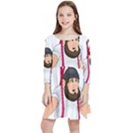 E8epcq3x0achi-l Kids  Quarter Sleeve Skater Dress
