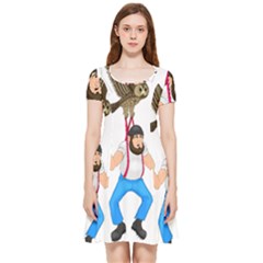 Inside Out Cap Sleeve Dress 