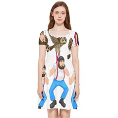 Inside Out Cap Sleeve Dress 