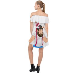 Off Shoulder Chiffon Dress 