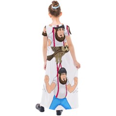 Kids  Short Sleeve Maxi Dress 