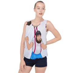 Bubble Hem Chiffon Tank Top 