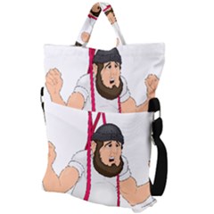 Fold Over Handle Tote Bag 