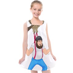 Kids  Cross Back Dress 