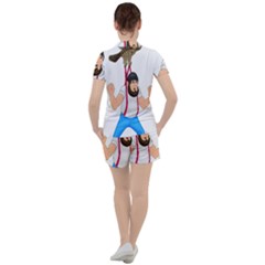 Women s Mesh T-Shirt and Shorts Set 