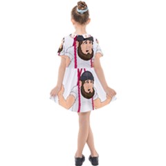 Kids  Short Sleeve Shirt Dress 