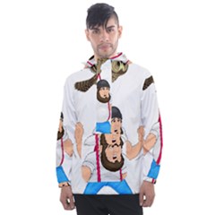 Men s Front Pocket Pullover Windbreaker 