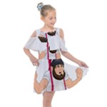 E8epcq3x0achi-l Kids  Shoulder Cutout Chiffon Dress