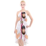 E8epcq3x0achi-l High-Low Halter Chiffon Dress 