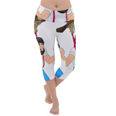 Lightweight Velour Capri Yoga Leggings 
