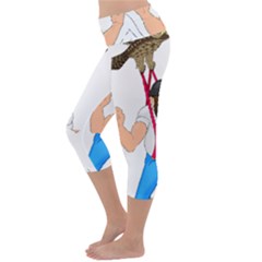 Lightweight Velour Capri Yoga Leggings 