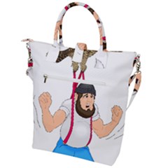 Buckle Top Tote Bag 