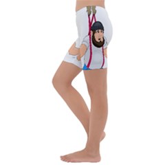 Kids  Lightweight Velour Capri Yoga Leggings 