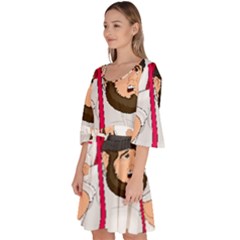 Velour Kimono Dress 