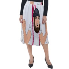 Classic Velour Midi Skirt  