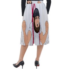 Classic Velour Midi Skirt  