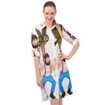 E8epcq3x0achi-l Long Sleeve Mini Shirt Dress