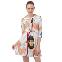 Mini Skater Shirt Dress 