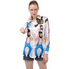 Long Sleeve Satin Shirt 