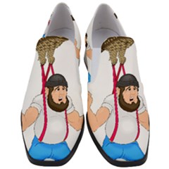 Women Slip On Heel Loafers 