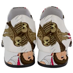 Women Slip On Heel Loafers 