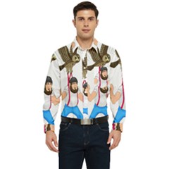 Men s Long Sleeve Pocket Shirt  