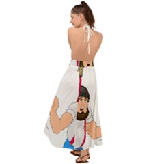 Backless Maxi Beach Dress 