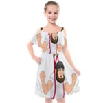 E8epcq3x0achi-l Kids  Cut Out Shoulders Chiffon Dress
