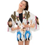 E8epcq3x0achi-l Long Sleeve Kimono